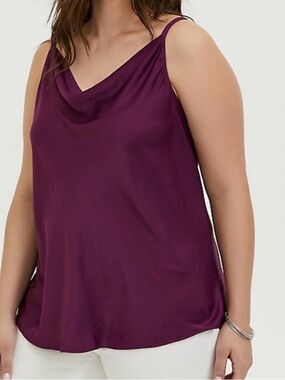 torrid Burgundy Cowl Neck Cami